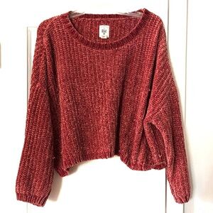 Billabong Cosmic Dream Crop Chenille Sweater ~ sz Medium